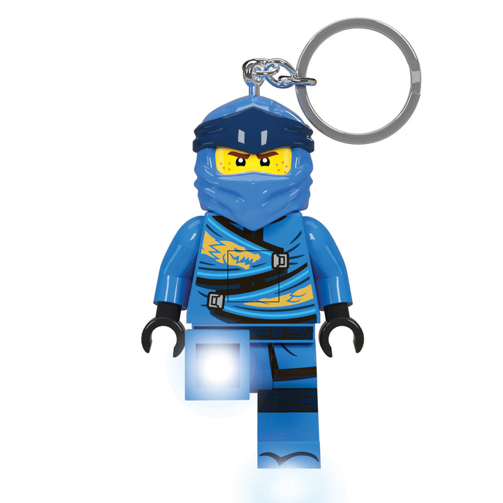 LEGO® Keychain – NINJAGO Legacy Large 3 Inch Tall Figure Keychain Light - Jay (KE148H)