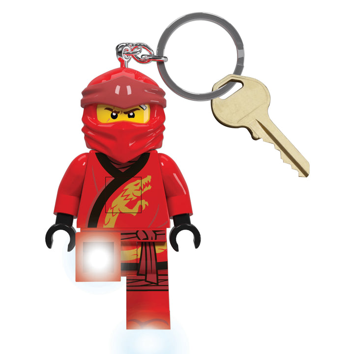 LEGO® Keychain – NINJAGO Legacy Large 3 Inch Tall Figure Keychain Light - Kai (KE149H)