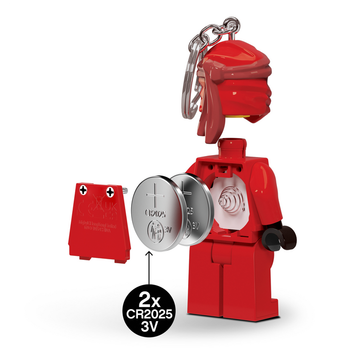 LEGO® Keychain – NINJAGO Legacy Large 3 Inch Tall Figure Keychain Light - Kai (KE149H)