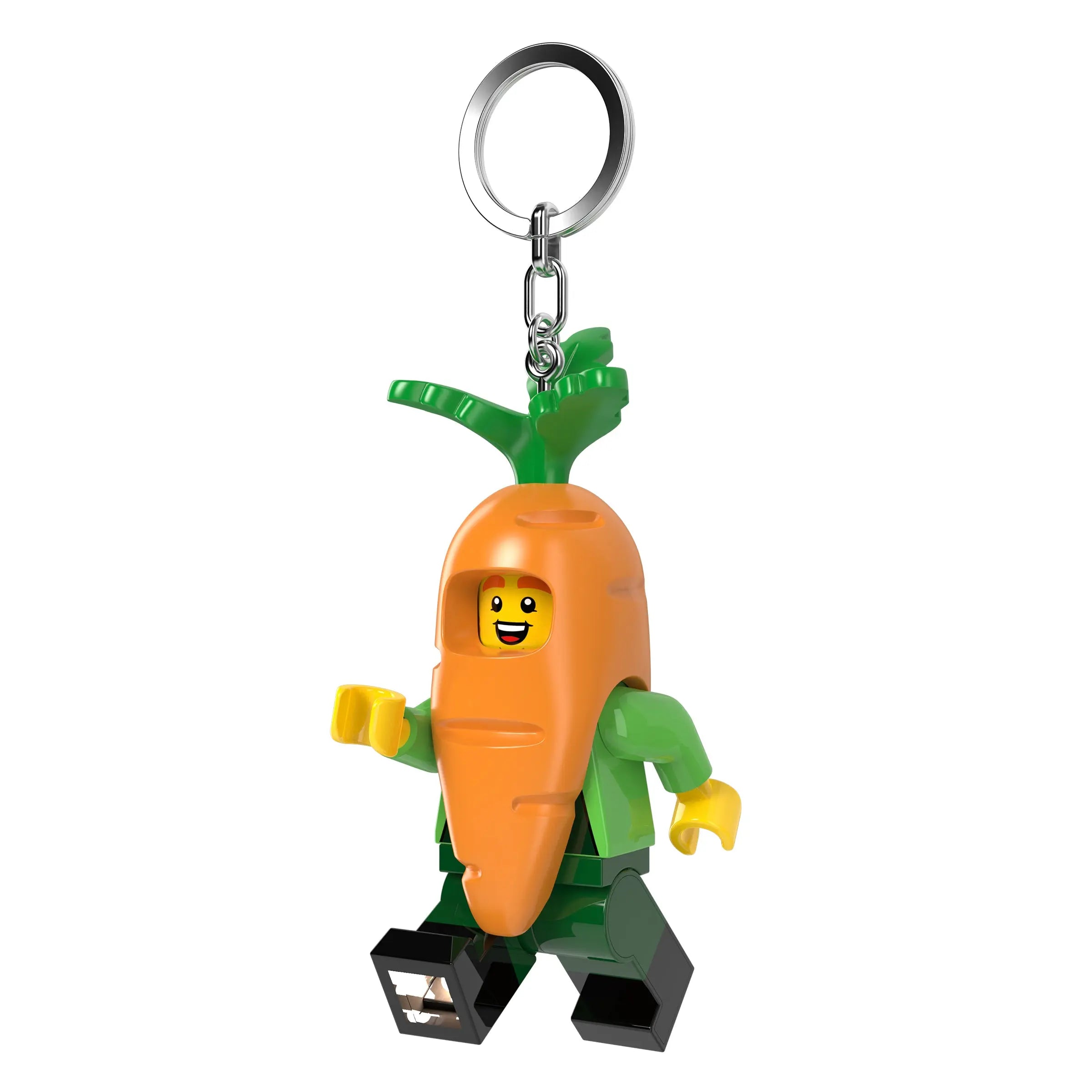 LEGO® Large 3 Inch Tall Figure Keychain Light - Light Carrot Mascot (KE239H)
