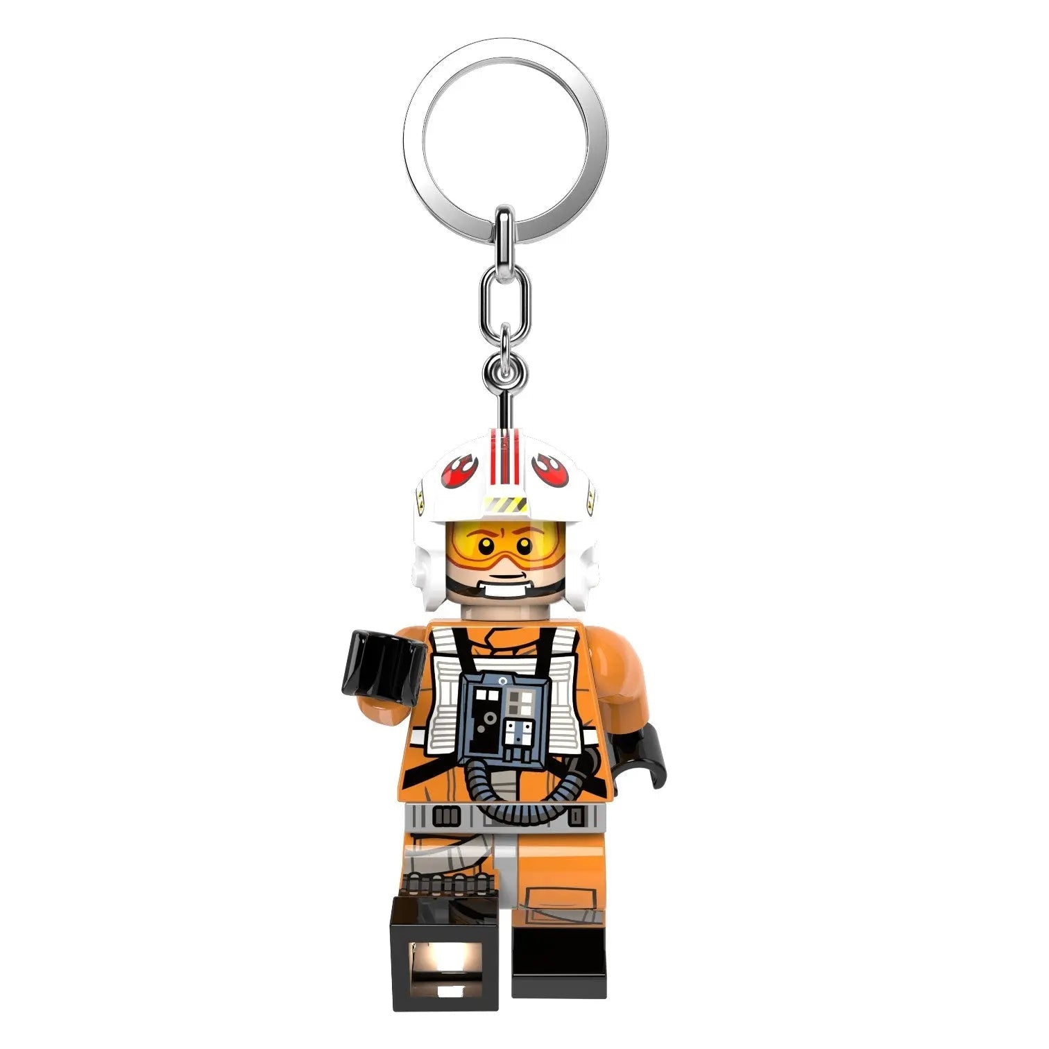 LEGO® Large 3 Inch Tall Figure Keychain Light - Luke Skywalker Pilot (KE244H)