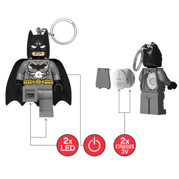 LEGO® Keychain – MinifiguresKeychain Light DC Grey Batman