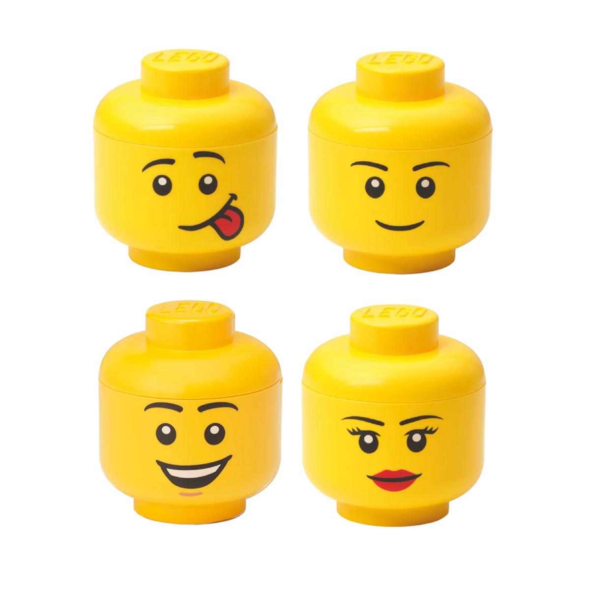 LEGO Mini Storage Head Multi-Pack 4 Pack