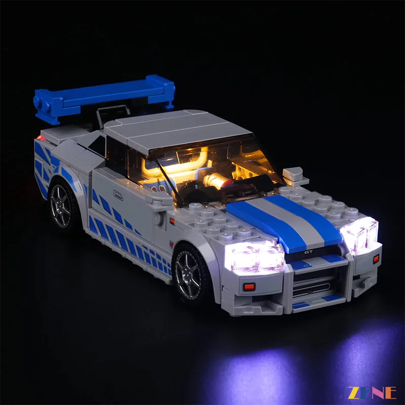 LEGO Light Kit for Fast Furious Nissan GT R R34 76917