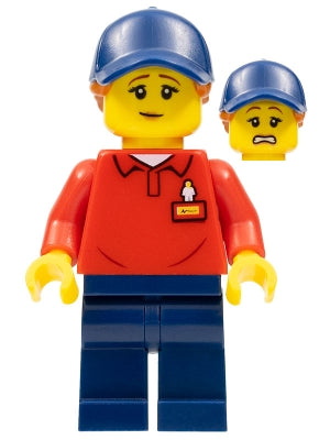 Preowned LEGO® Minifigure – LEGOLAND Parks LLP011 LEGOLAND Park Worker Female w/Dark Blue H