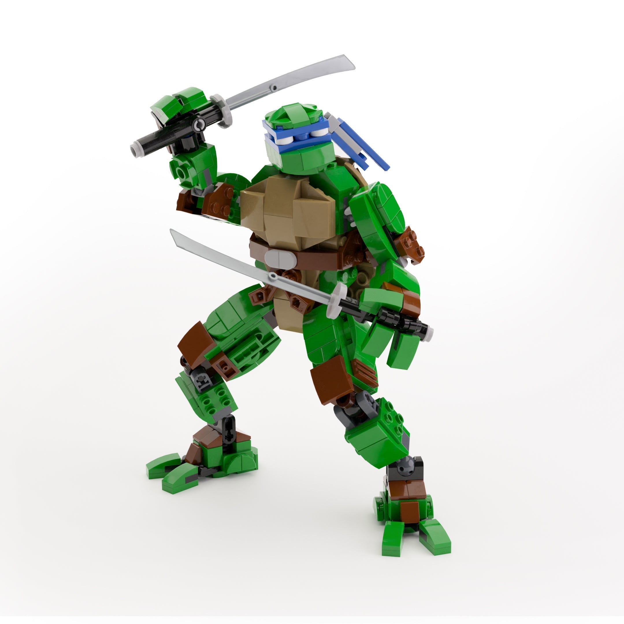 Leonardo - Custom TMNT Figure made using LEGO parts - B3 Customs