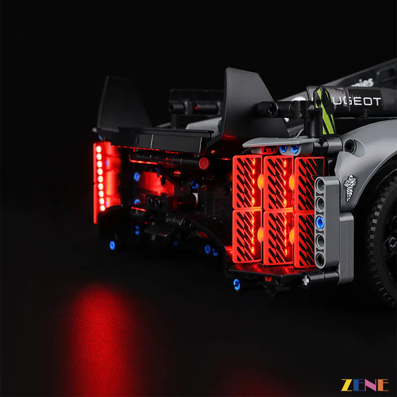 LEGO Light Kit for PEUGEOT 9X8 24H Le Mans Hybrid Hypercar 42156