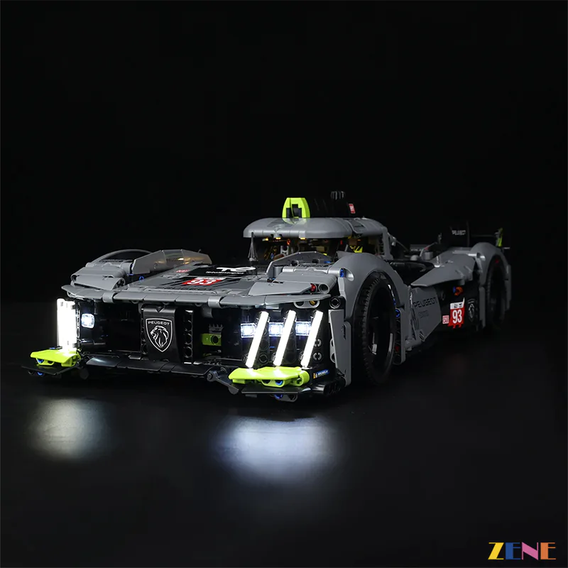 LEGO Light Kit for PEUGEOT 9X8 24H Le Mans Hybrid Hypercar 42156