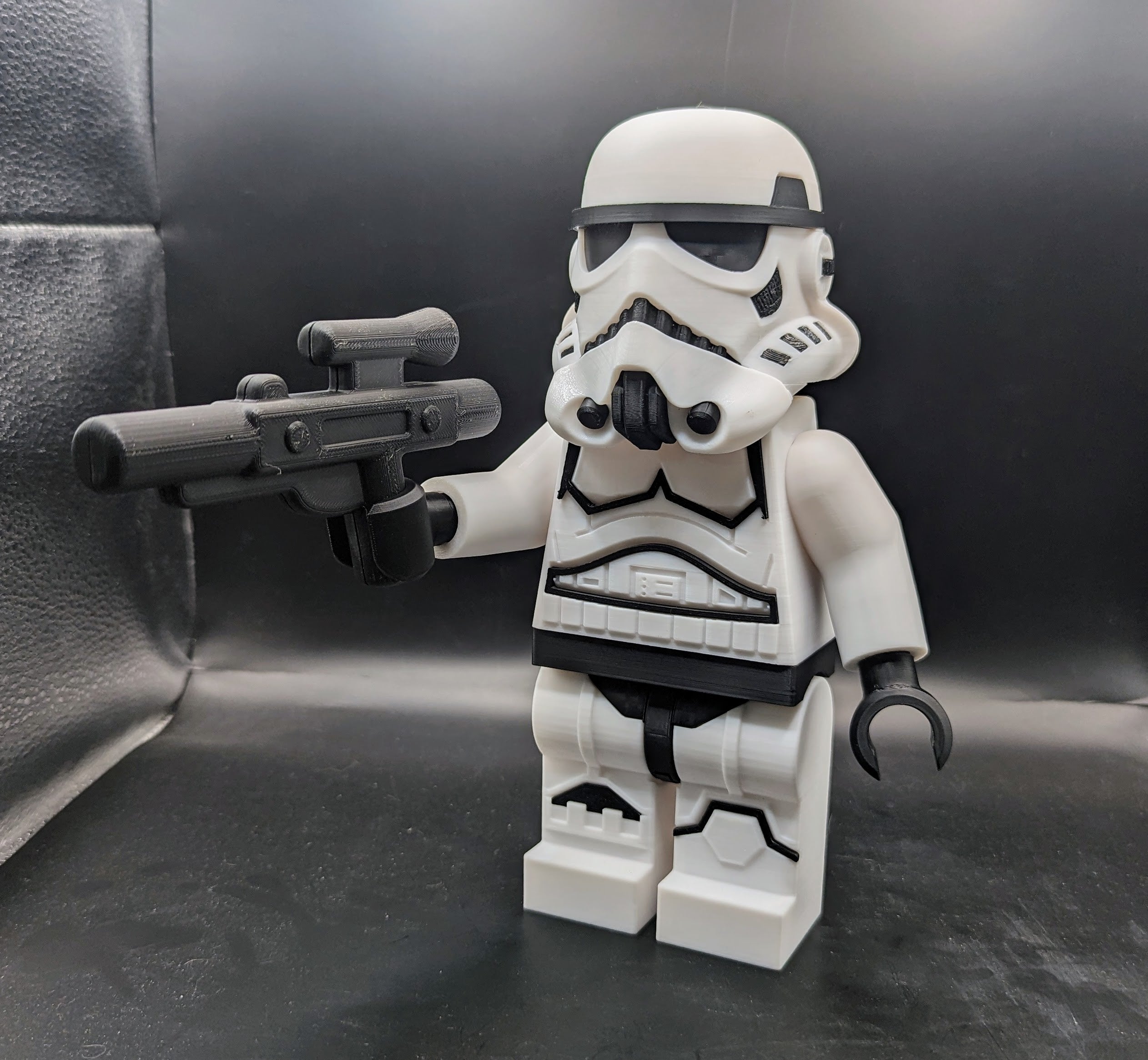 LEGO-inspired Star Wars Stormtrooper Display Figure Collectible