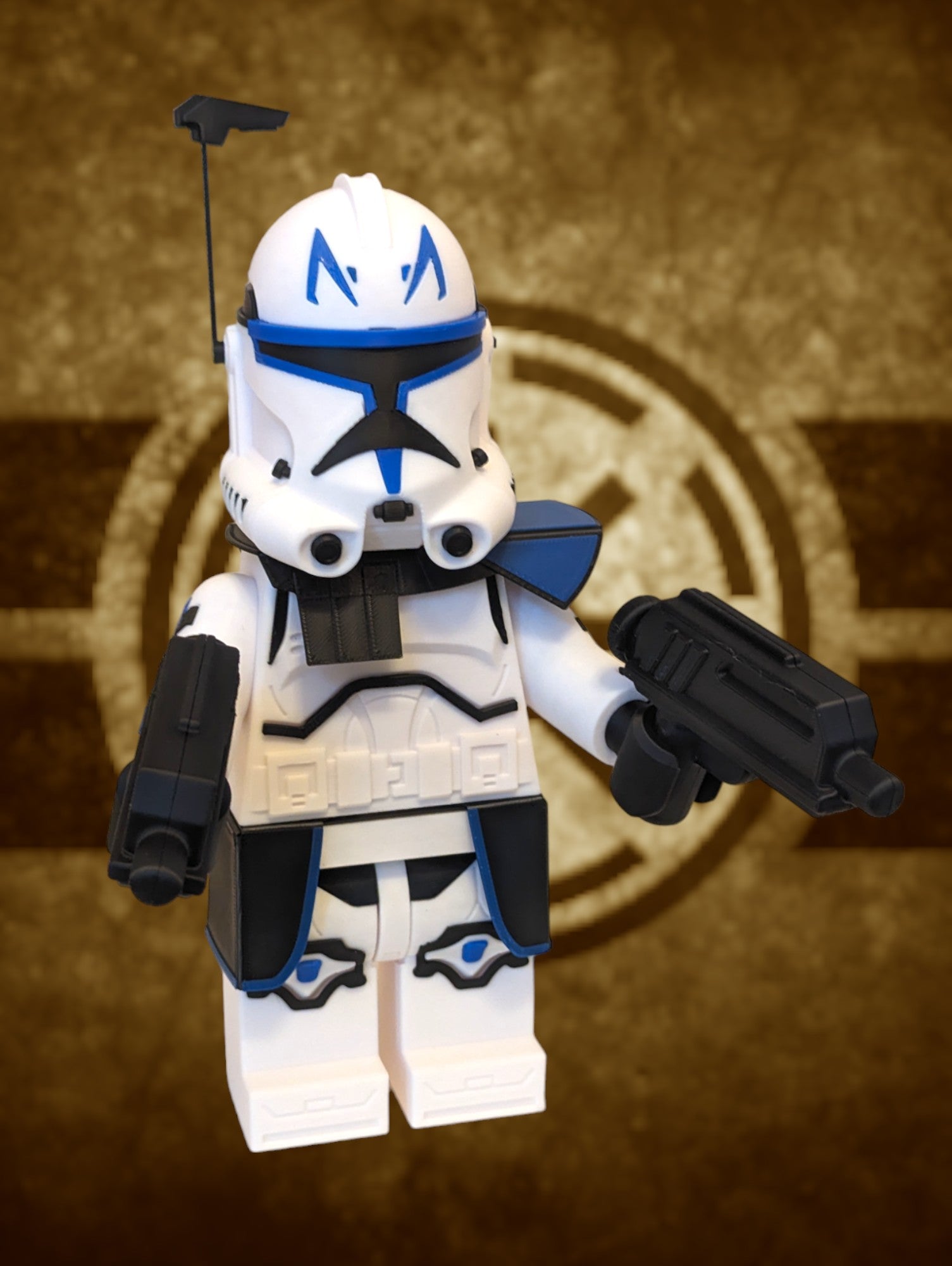 LEGO-inspired Star Wars Captain Rex Display Figure Collectible