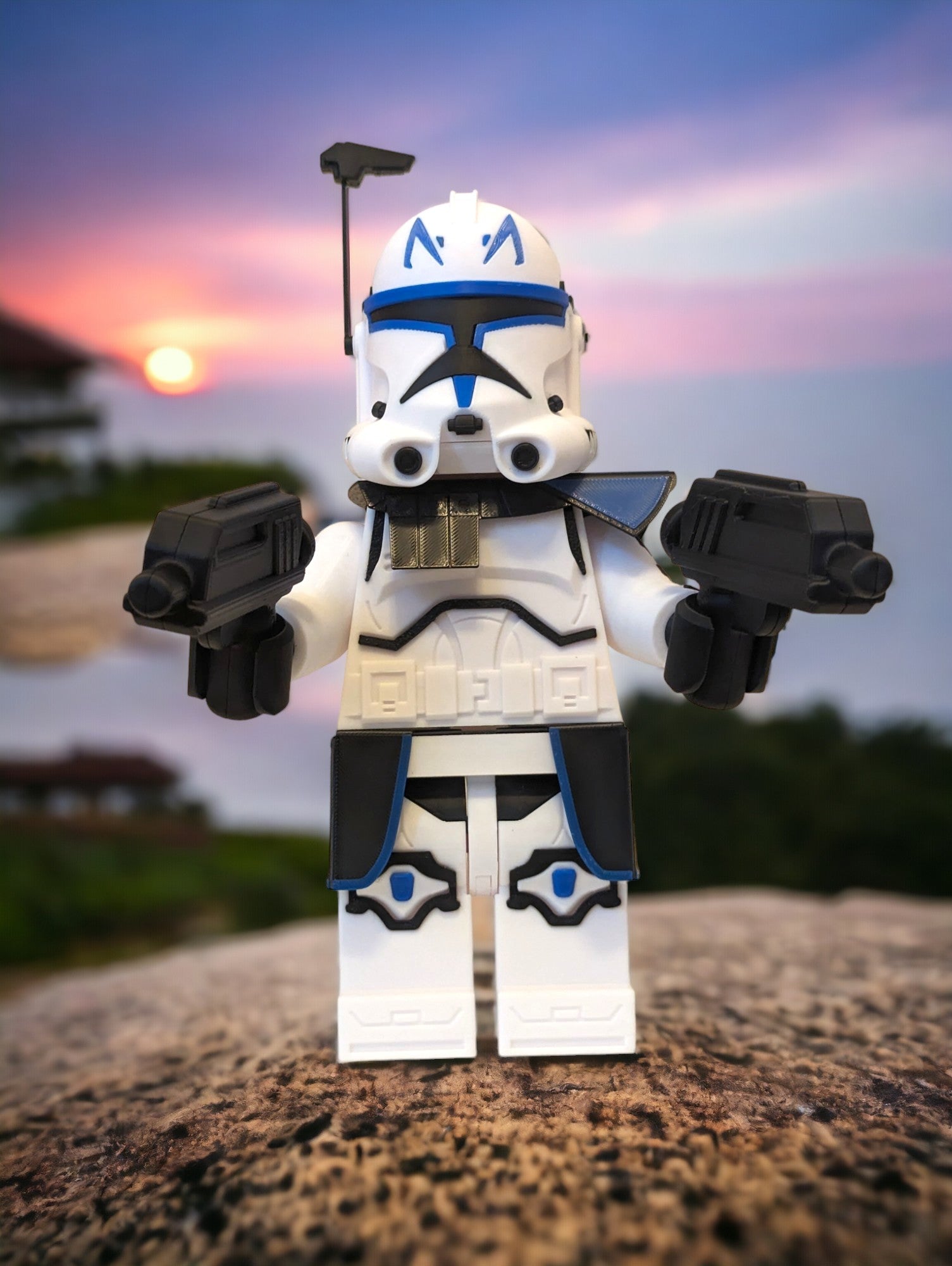 LEGO-inspired Star Wars Captain Rex Display Figure Collectible