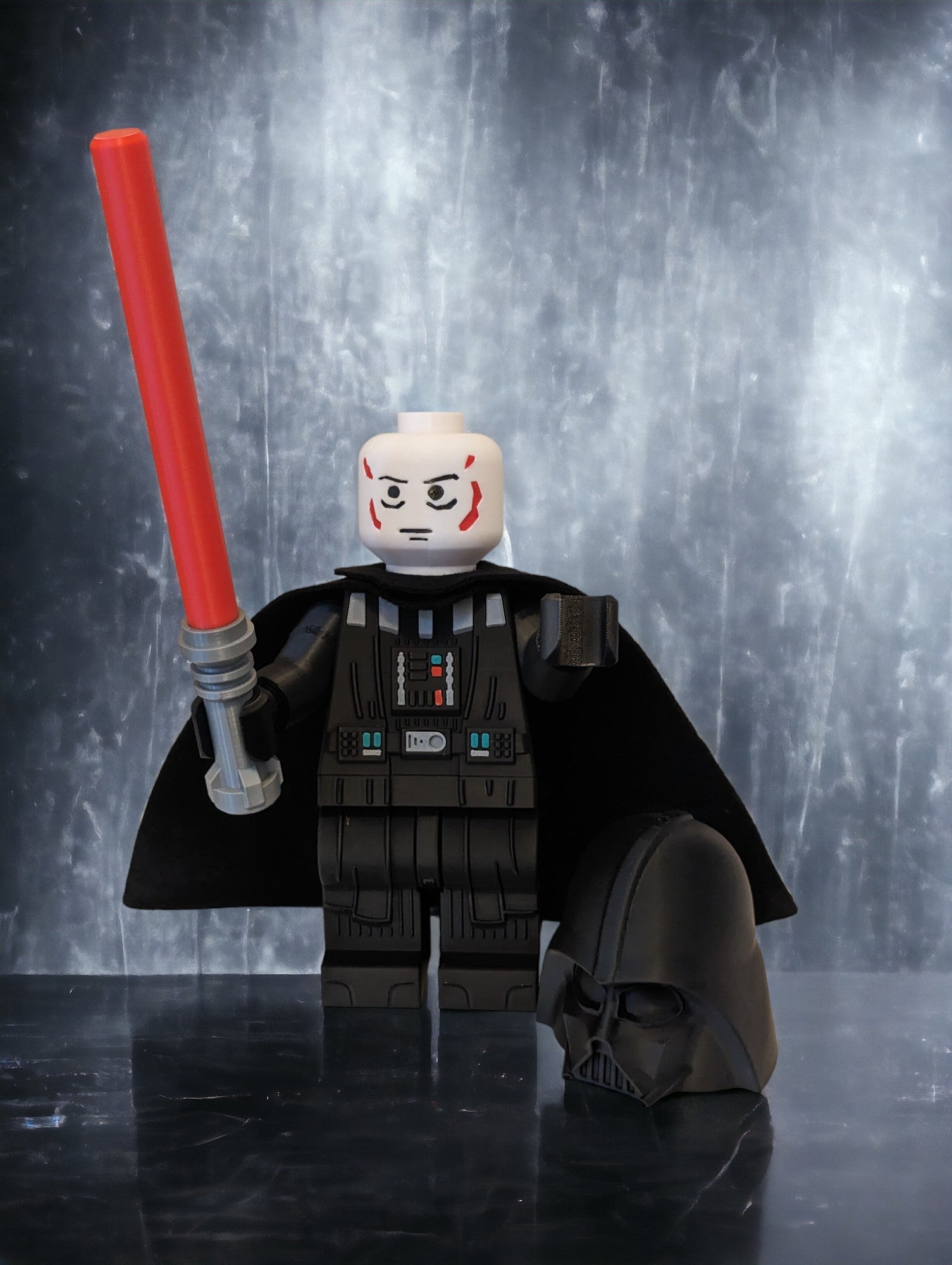 LEGO-inspired Star Wars Darth Vader Display Figure Collectible
