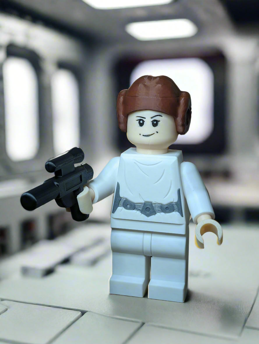 LEGO-inspired Star Wars Princess Leia Display Figure Collectible