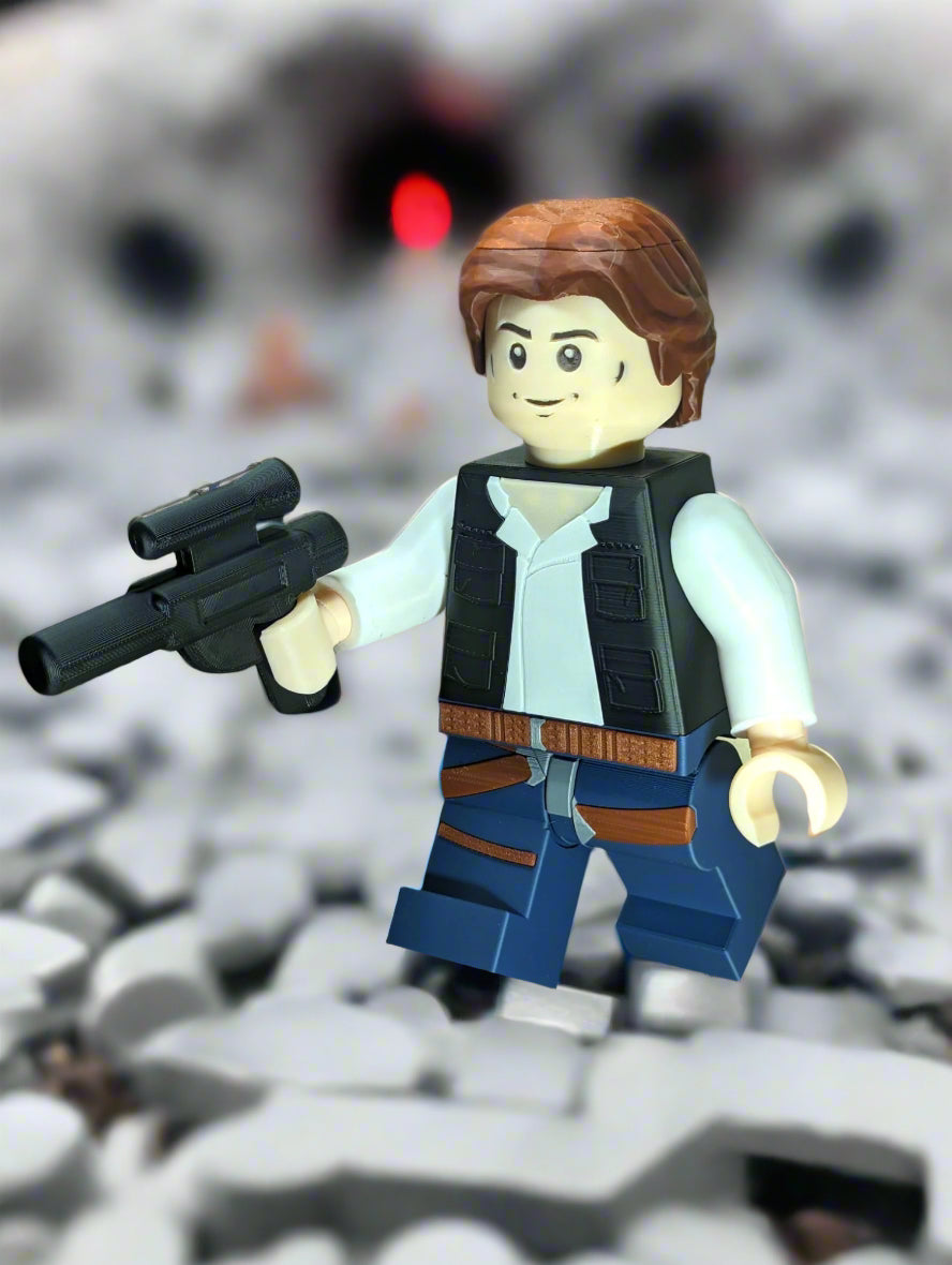LEGO-inspired Star Wars Han Solo Display Figure Collectible