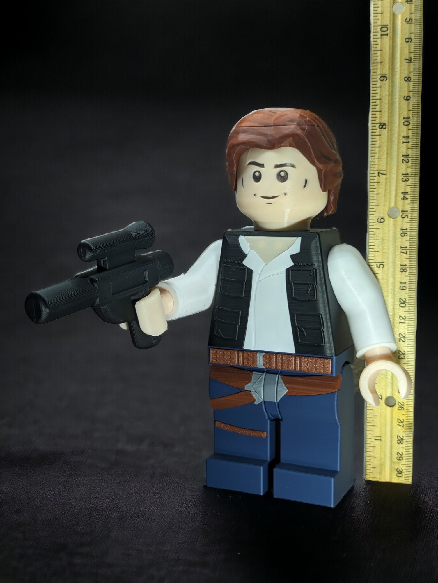 LEGO-inspired Star Wars Han Solo Display Figure Collectible