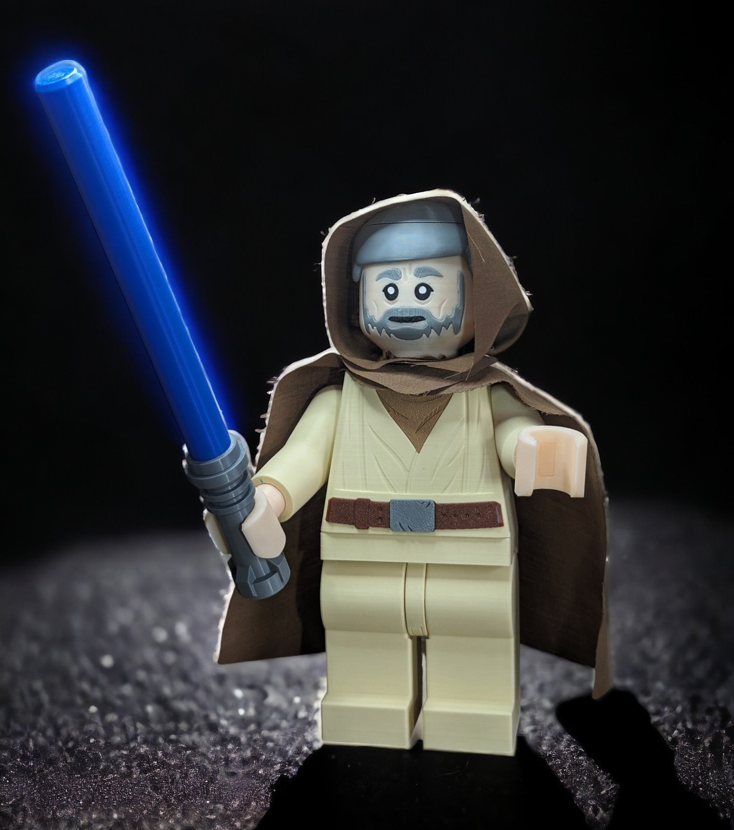 LEGO-inspired Star Wars Obi-Wan Kenobi Display Figure Collectible