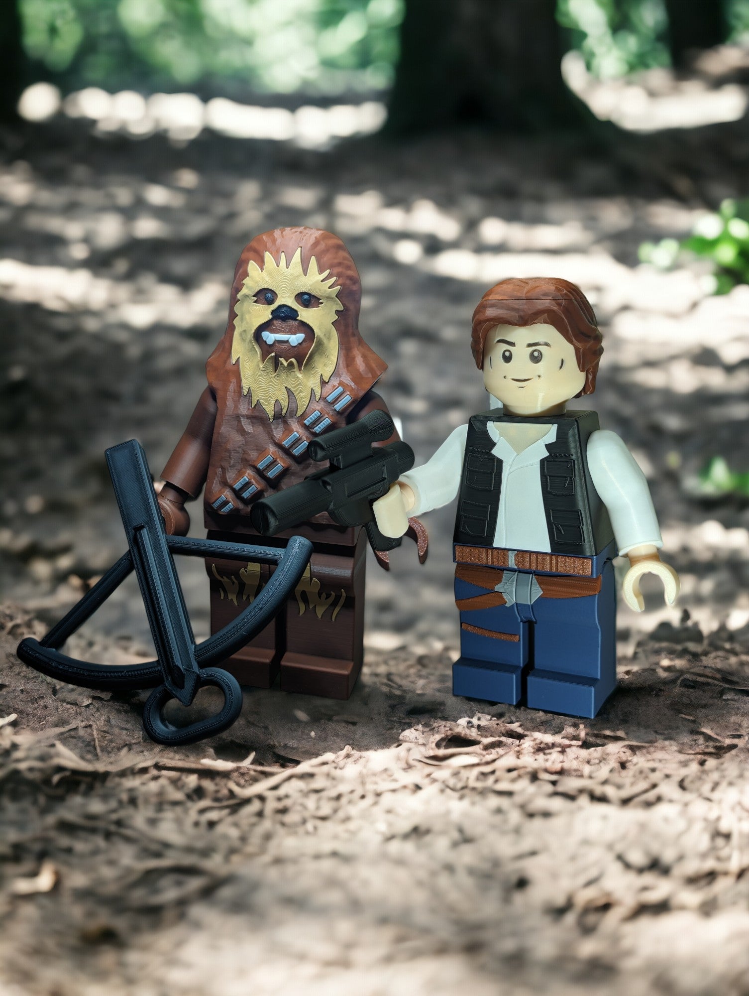 LEGO-inspired Star Wars Chewbacca Display Figure Collectible