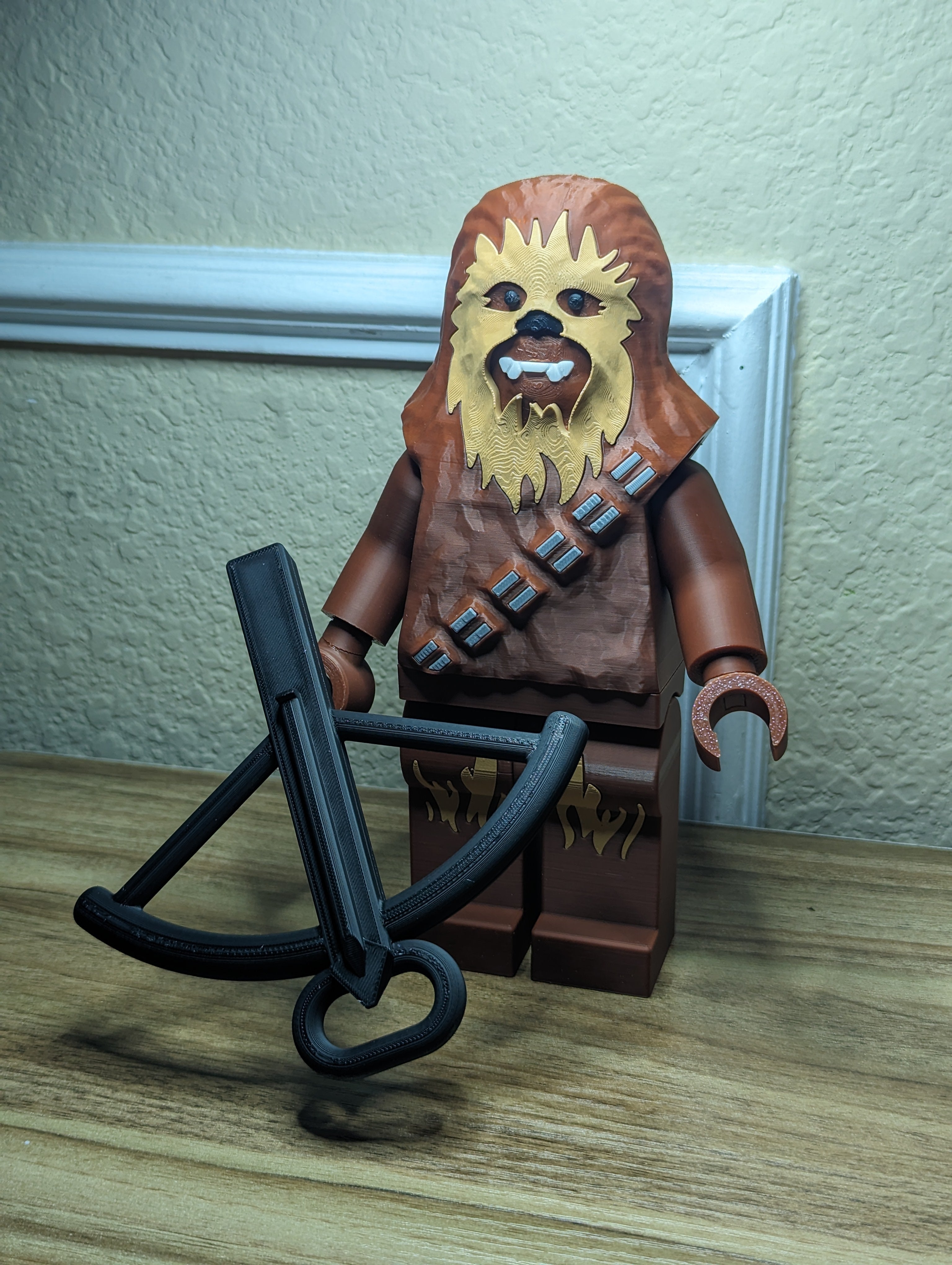 LEGO-inspired Star Wars Chewbacca Display Figure Collectible