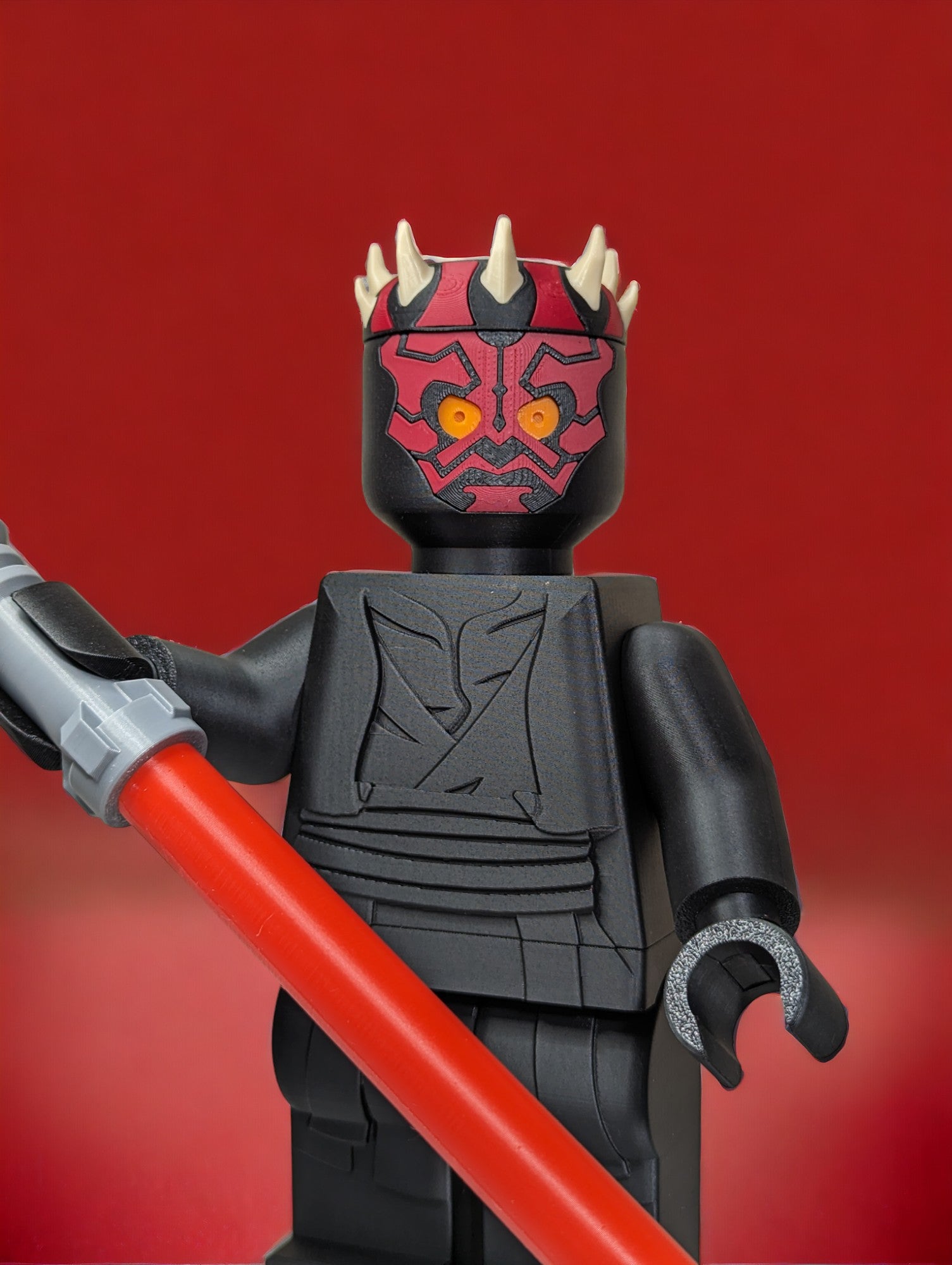 LEGO-inspired Star Wars Darth Maul Display Figure Collectible