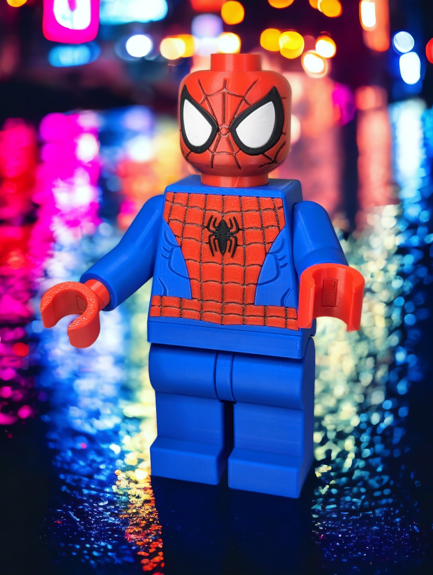 LEGO-inspired Marvel Spiderman Display Figure Collectible