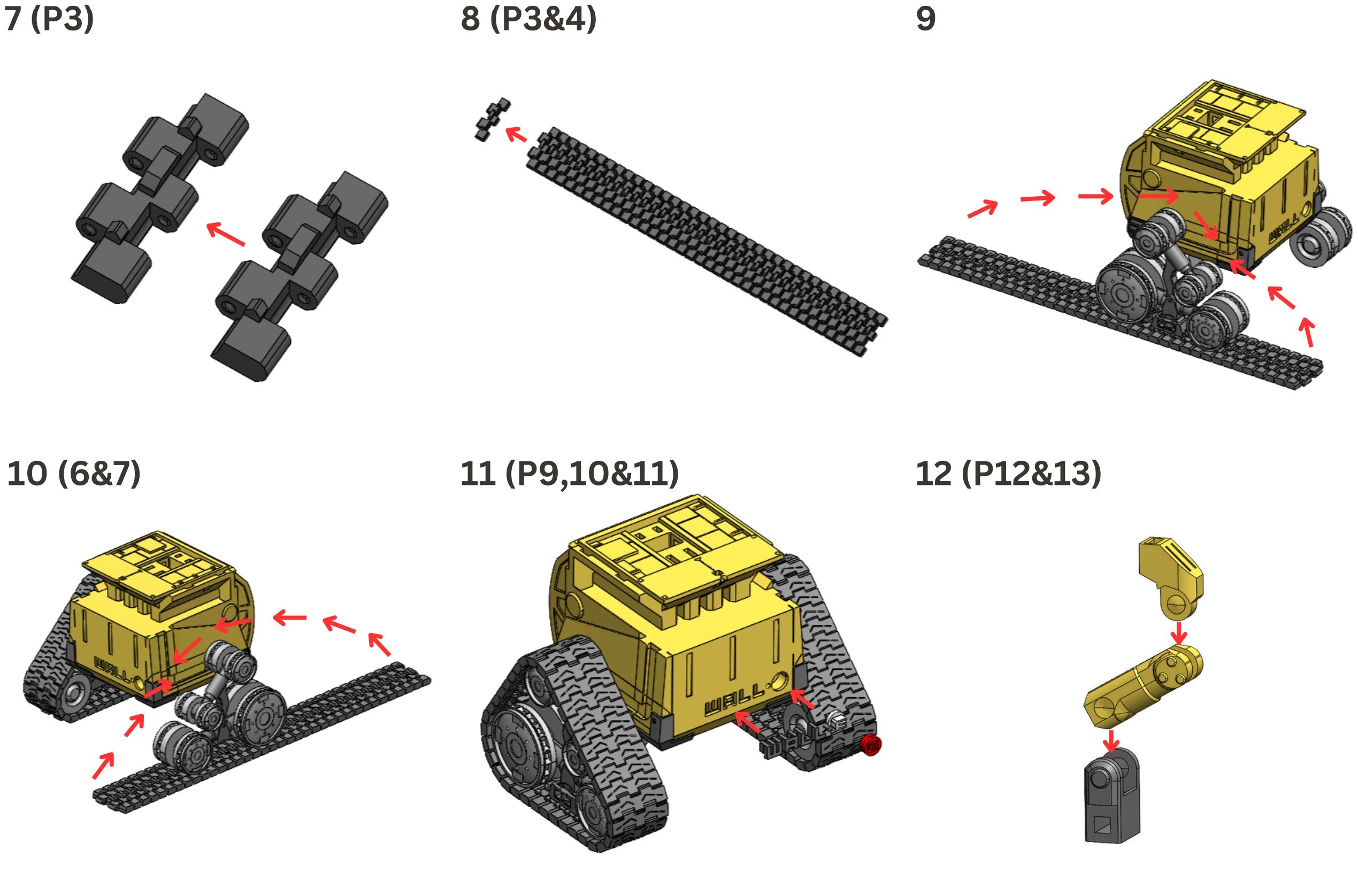 3D Printed WALL-E Building Kit