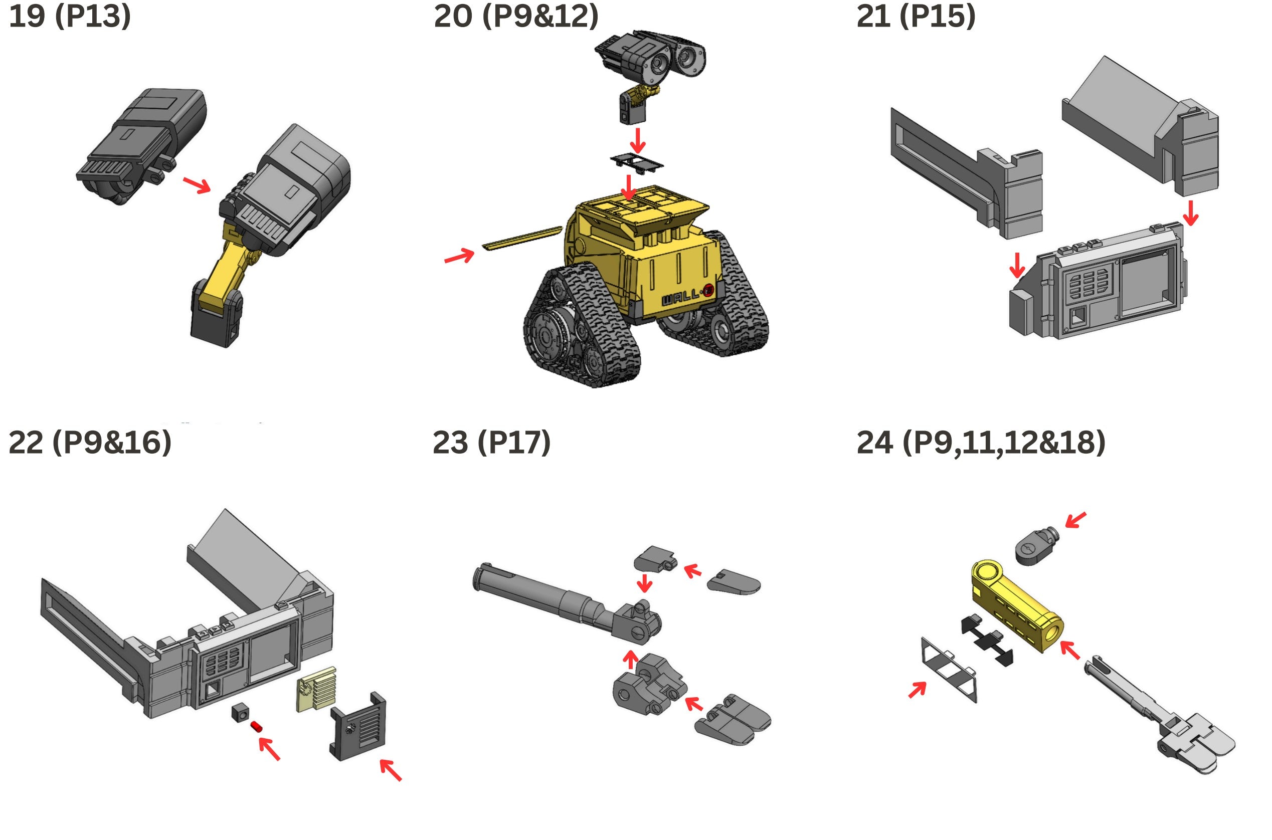 3D Printed WALL-E Building Kit