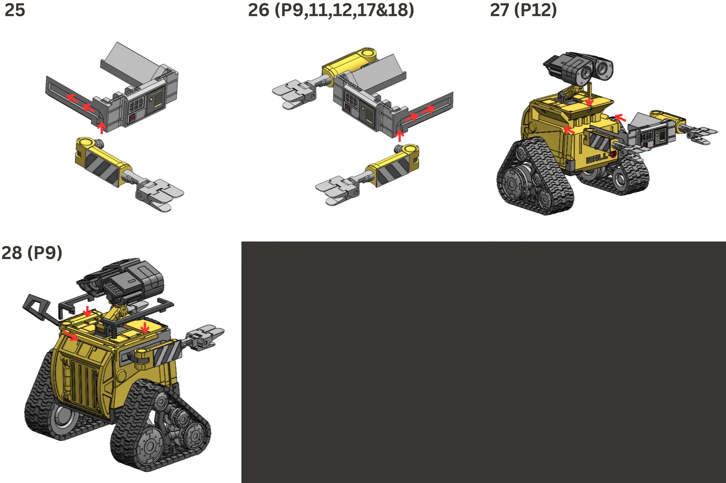 3D Printed WALL-E Building Kit