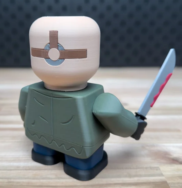3D Printed Jason Voorhees Scale 6"- 8" Chunk