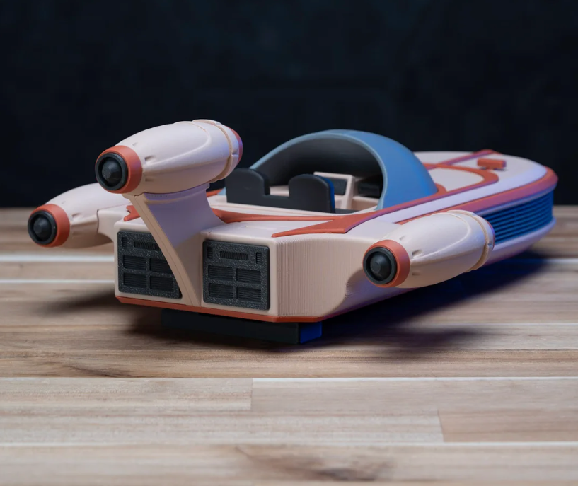 3D Printed Star Wars X-34 Landspeeder Kit