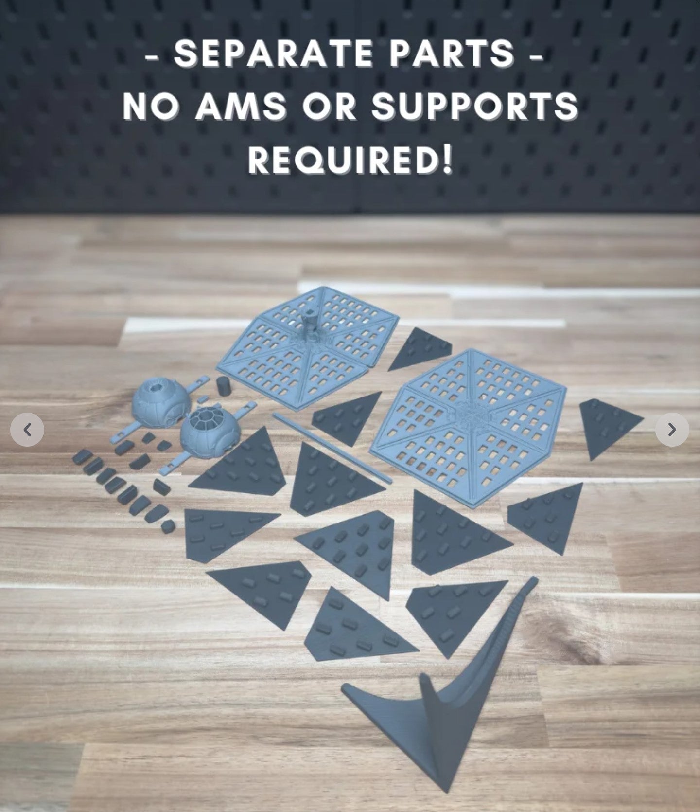 3D Printed Star Wars Tie Fighter Building Kit