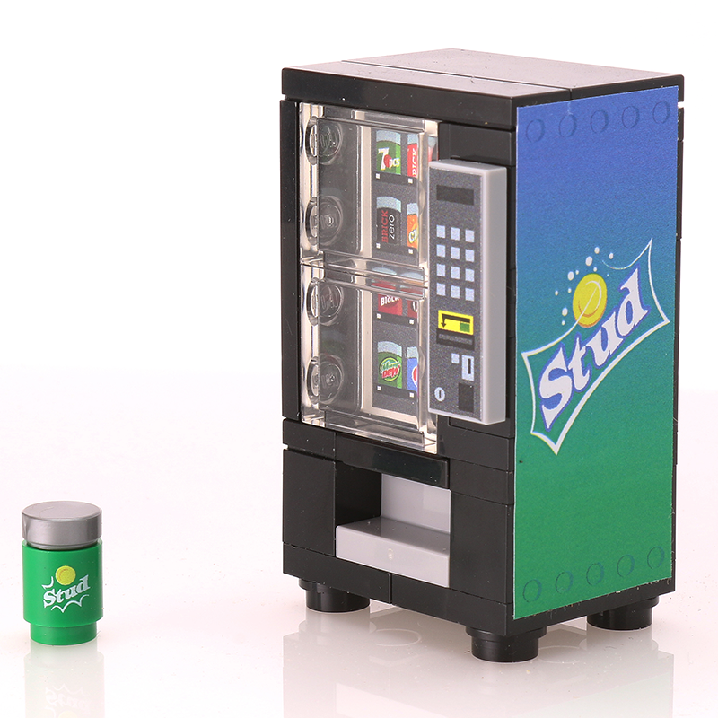 Brickshow Shop Stud - B3 Customs Soda Vending Machine made using LEGO parts Building Kit