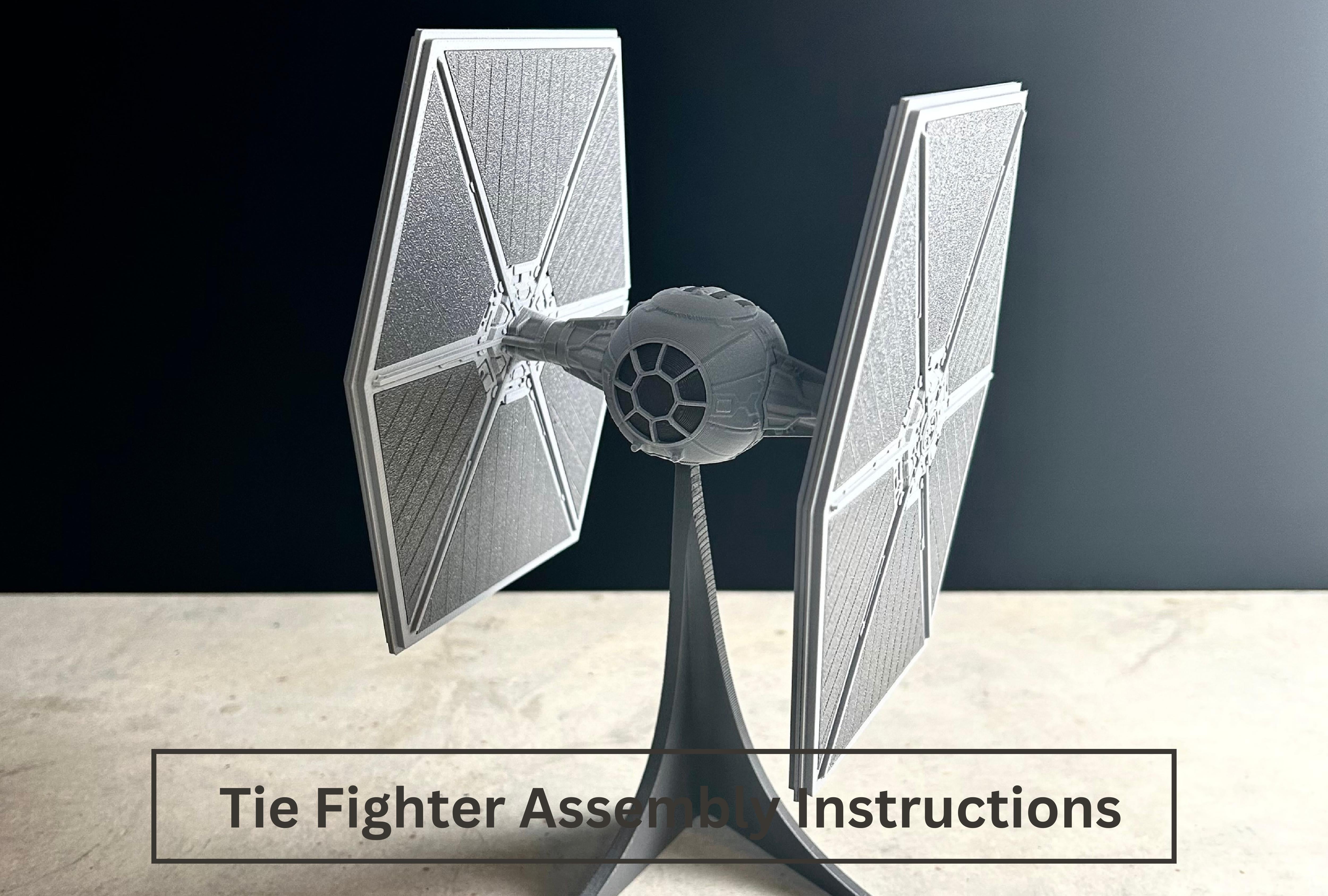 3D Printed Star Wars Tie Fighter Building Kit