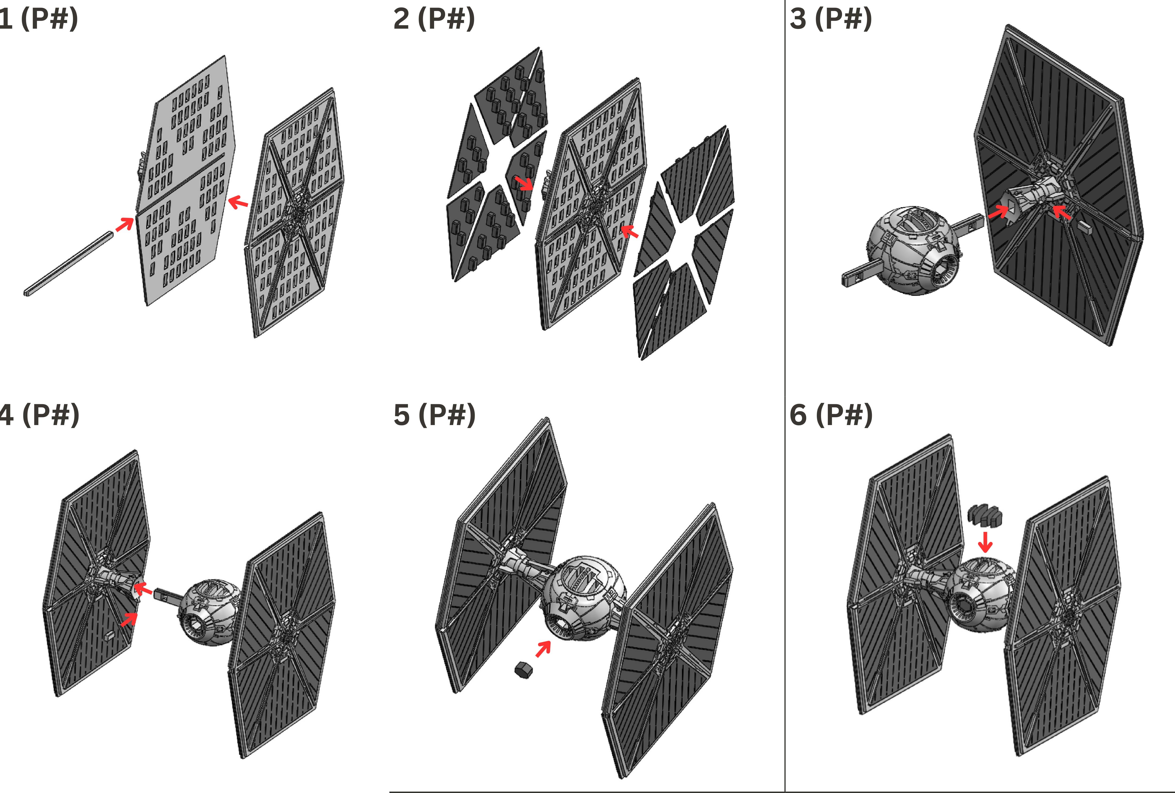 3D Printed Star Wars Tie Fighter Building Kit