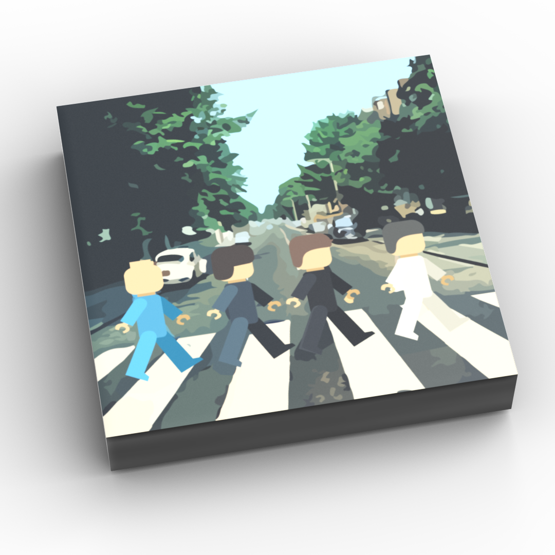 Buildr Road B3 Customs Music Album Cover (2x2 Tile) made using LEGO
