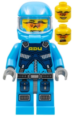 Preowned LEGO® Minifigure – Space ac001 Alien Defense Unit Soldier 1 Dark Bluish Gray Hips