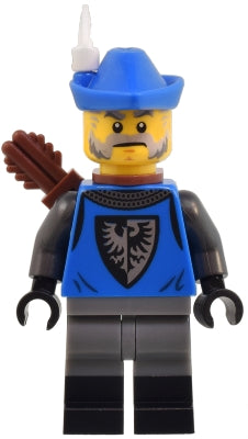 Preowned LEGO® Minifigure – BrickLink Designer Program adp099 Mountain Fortress Black Falcon Archer - Male