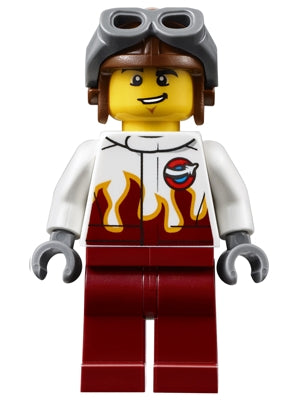 Preowned LEGO® Minifigure – Town air054 Airport Stunt Pilot Male