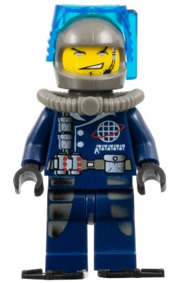Preowned LEGO® Minifigure – Alpha Team alp017a Dash Mission Deep Sea Trans-Dark Blue Scuba