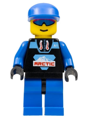 Preowned LEGO® Minifigure – Town arc003 Arctic Black Blue Cap