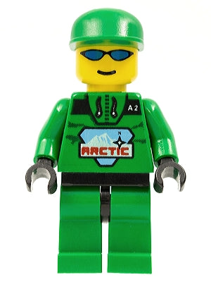 Preowned LEGO® Minifigure – Town arc007 Arctic Green Green Cap