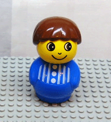 Preowned LEGO® Minifigure – Primo baby014 Primo Figure Boy w/Blue Base Blue Top