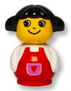 Preowned LEGO® Minifigure – Primo baby022 Primo Figure Girl w/Red Base White Top