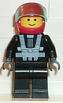 Preowned LEGO® Minifigure – Town bk001 Blacktron Racer