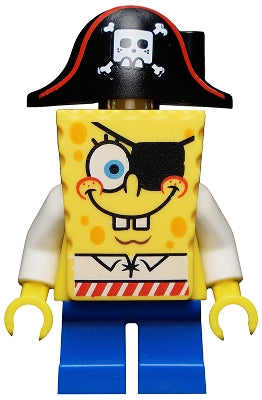 Preowned LEGO® Minifigure – SpongeBob SquarePants bob032 SpongeBob Pirate