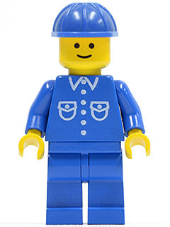 LEGO® Minifigure Town but031 Shirt w/6 Buttons Blue Blue Legs Blue Construction