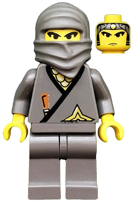 Preowned LEGO® Minifigure – Ninja cas049 Ninja Gray