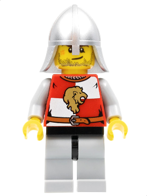 Preowned LEGO® Minifigure – Castle cas497 Kingdoms Lion Knight Quarters Helmet w/Neck Prote