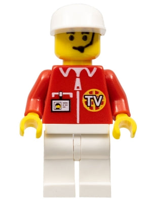Preowned LEGO® Minifigure – Studios cc4063 Cameraman 2 w/TV logo