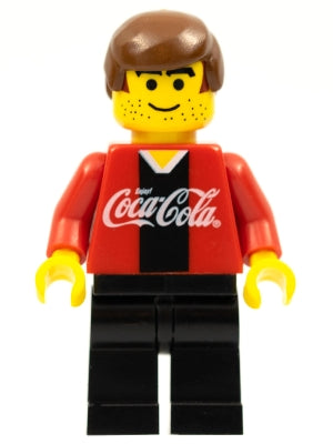 Preowned LEGO® Minifigure – Sports cc4446 Soccer Player Coca-Cola Striker 1