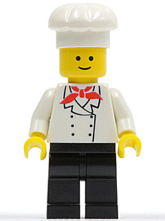 Preowned LEGO® Minifigure – Town chef002 Chef Black Legs Standard Grin
